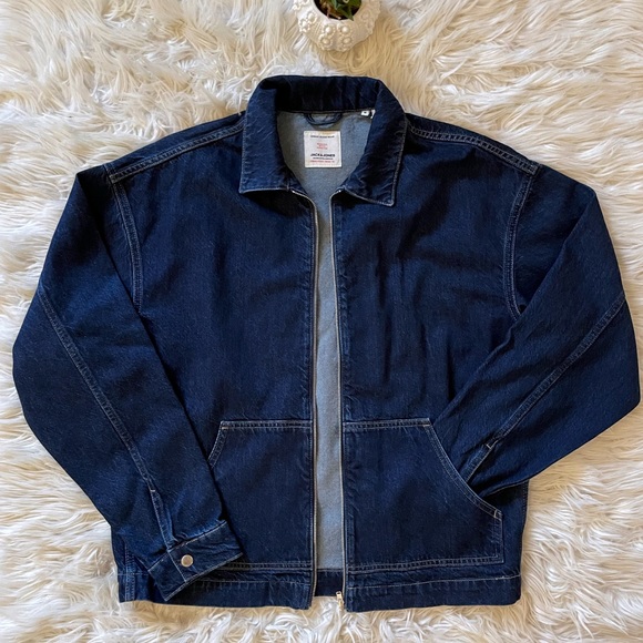 JACK & JONES Utility Denim Jacket, Sz M, zipper closure - Picture 16 of 16